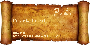 Prajda Lehel névjegykártya